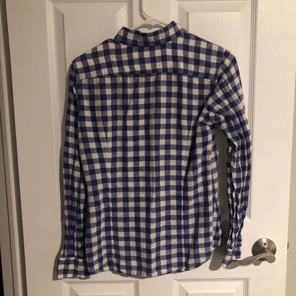 Blue and white flannel - Picture 2 of 3